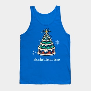 Oh, Christmas tree - Christmas tree cake Tank Top